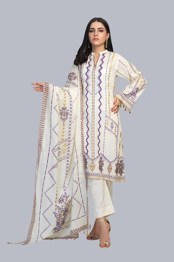 Bonanza Satrangi Rsr213p48 Ecru Eid Collection 2021